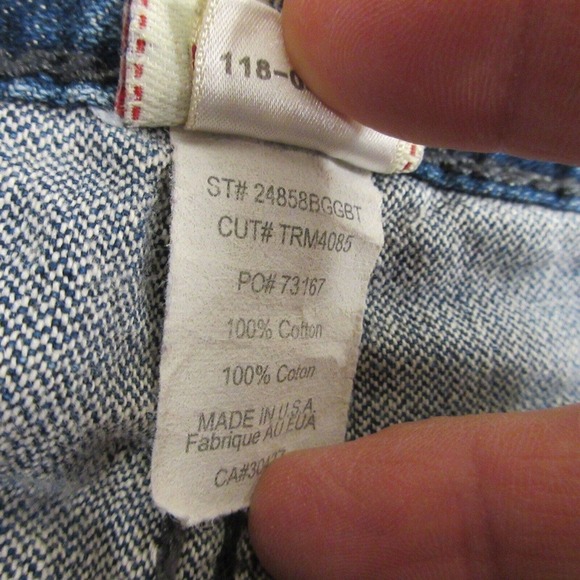 True Religion Mens Billy Giant Big T Stitch Bootcut Jeans size 36 x 32 USA VTG - Picture 3 of 12